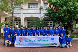TUỔI TRẺ THPT NA DƯƠNG HƯỞNG ỨNG “NGÀY CHỦ NHẬT XANH”